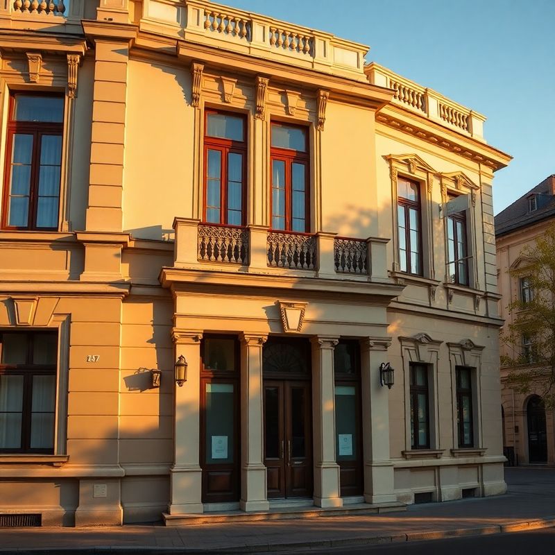 Restored early-twentieth-century civic building facade in Oradea